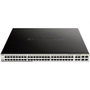 D-Link Switch Smart+ Gestionable DGS-1210-52MP/E 52 Puertos Gigabit PoE+ (48 RJ-45, 4 SFP) Capa 2 y 3